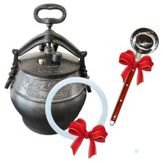 Казан афганский 30 литров (черный). Половник + Уплотнитель в подарок. Rashko Baba LTD