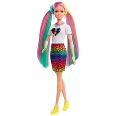 Кукла Barbie Разноцветные волосы с аксессуарами GRN81