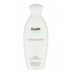 Klapp Clean&Active Tonic Without Alcohol - Тоник без спирта для любого типа кожи, 250 мл