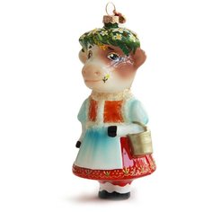 Елочное украшение XMAS TOYS Коровка в веночке