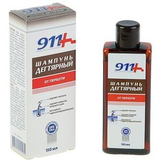 911+ Дегтярный шампунь при себорее, псориазе, перхоти, 150 мл