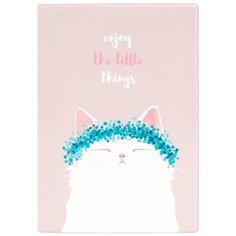 Обложка для паспорта "Белая кошка" Kawaii Factory