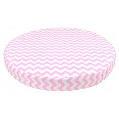 Forest kids Простыня на резинке круглого матраса Zig-Zag 75х75 см розовый
