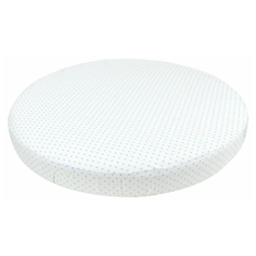 Forest kids Простынь на резинке для круглого матраса Dots 75х75 см голубой