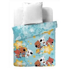 Покрывало Павлинка Мимимишки, 145 х 205 см, голубой