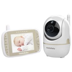 Видеоняня Hello Baby HB65 белый/бежевый/черный