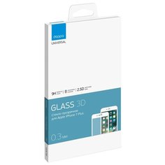 Защитное стекло Deppa GLASS 62037/62038 для Apple iPhone 7 Plus/8 Plus белый
