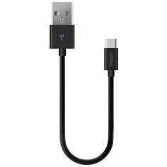 Кабель USB2.0-Type C 2m черный Deppa (72313)