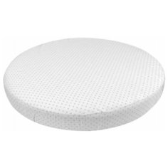 Forest kids Простынь на резинке для круглого матраса Dots 75х75 см серый