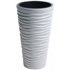 Кашпо SAND Slim с контейнером 29,6 см, белый, арт. DPSA300 S449 Prosperplast