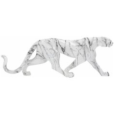 KARE Статуэтка Leopard, коллекция "Леопард" 95*34*18, Стекловолокно, Белый