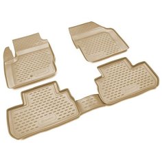 Коврики в салон полиуретановые (бежевые) Element для Land Rover Freelander 2 поколение 2-й рестайлинг [2012-2015], Land Rover Freelander 2 поколение рестайлинг [2010-2012], Land Rover Freelander 2 поколение [2006-2010]