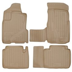 Element Коврики в салон HONDA CR-V 2002-2006, 4 шт. (полиуретан, бежевые)