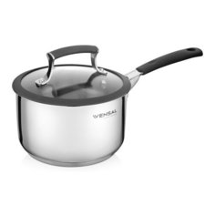 Ковш с крышкой Vensal Nuances de goût из нержавеющей стали 1,9л (16см), арт. VS1510