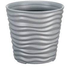 Кашпо дюна D255 мм H 240 мм 8,5 л серый Idea (М Пластика)