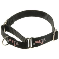 V.I.Pet Ошейник-мартингал (23-32см), V.I.Pet, черный Zoo One