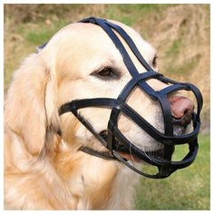 Trixie Намордник для собак, кожа, Trixie 1875, Размер M - L, Обхват морды 27 см