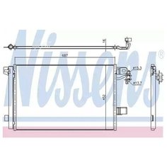 NISSENS 940345 Радиатор кондиционера
