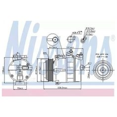 NISSENS 89022 Компрессор кондиционера