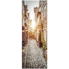 Фотообои Улочка Европа/ Красивые уютные обои на стену в интерьер комнаты/ 3Д расширяющие пространство/ На кухню в спальню детскую зал гостиную прихожую/ размер 100х270см/ Флизелиновые
