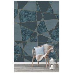 M16302 Фотообои Флизелиновые с виниловым покрытием Геометрия "Мрамор" 200х270 см Barton Wallpapers