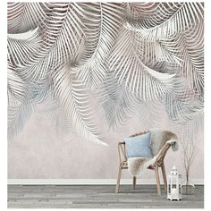 N00403 Фотообои Флизелиновые с виниловым покрытием Природа "Пальмовые листья" 300х270 см Barton Wallpapers