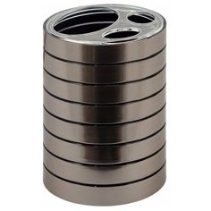 Стакан для зубных щёток настольный Vidage «Актру» пластик цвет серебристый