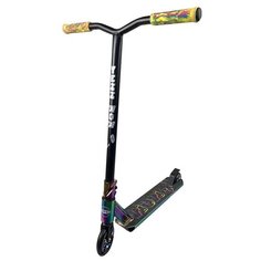 Детский трюковой самокат YEZZ Wow 2.0, черный/бензиновый