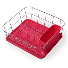 Сушилка для посуды Kamille KM-0763B (красный)