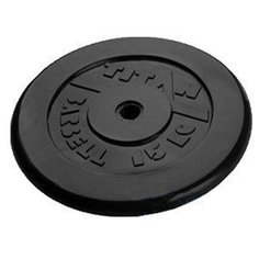 Диск Barbell обрезиненный 15 кг. 26 мм Titan