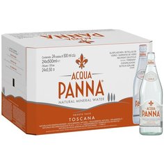 Вода минеральная Acqua Panna (Аква Панна) 0,5лх24шт, стекло