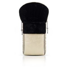 Конверт в коляску Beatrice Bambini Nero (экокожа), Gold