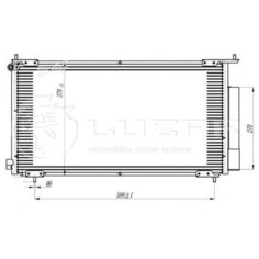 LUZAR LRAC23NL Радиатор кондиционера
