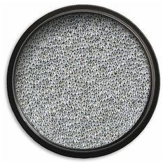 Бульонки для дизайна ногтей Nayada Белые (металл) размер XS