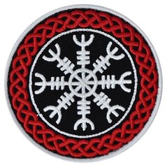 Нашивка (шеврон, патч) на липучке, Стежкофф, "Шлем ужаса ", 8 см, черный, 1 штука