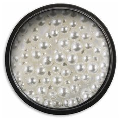 Бульонки для дизайна ногтей Nayada Мелкий Жемчуг размер 2,5-3мм