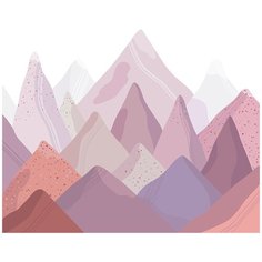 Фотообои DIVINO Разноцветные горы 300х270