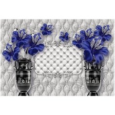Фотообои DIVINO/T коллекцияСиние цветы в вазах 400х270