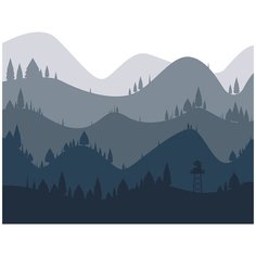 Фотообои DIVINO Холмистый пейзаж 300х270