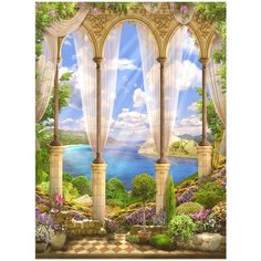 Фотообои DIVINO/P коллекцияКаменная арка с видом на море 200х270