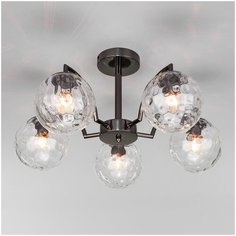 Потолочная люстра Eurosvet Eden 30178/5 черный жемчуг, Черный, E27