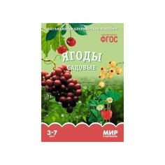 Мир в картинках. Ягоды садовые. 3-7 лет. ФГОС Мозаика Синтез