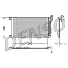 DENSO DCN05003 Радиатор кондиционера
