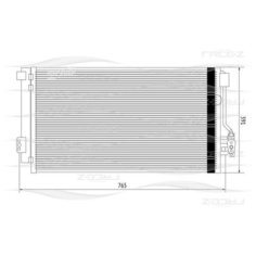 FREE-Z KC0253 Радиатор кондиционера