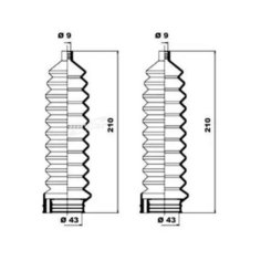 MOOG K150029 Пыльник рулевой рейки