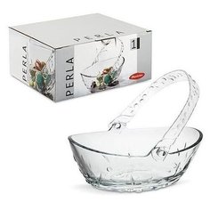 Ваза для фруктов 23х16,5см h 8,6см PASABAHCE перла
