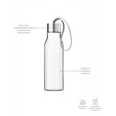 Бутылка для воды 500 мл, мраморно-серая, 503025, EVA SOLO