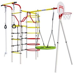 Детский спортивный комплекс для дачи ROMANA Космодром с качелями-гнездо