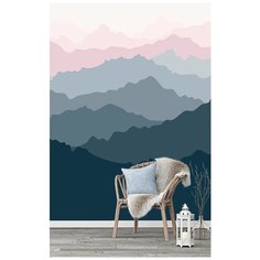 N01502 Фотообои Флизелиновые с виниловым покрытием Природа "Горы" 200х270 см Barton Wallpapers