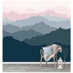 N01503 Фотообои Флизелиновые с виниловым покрытием Природа "Горы" 300х270 см Barton Wallpapers